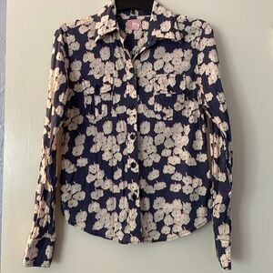 Vintage Lucky Brand Dungarees Floral Western‎ Shirt, size L